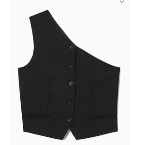 NWT COS ASYMMETRIC TAILORED WOOL VEST sz 6